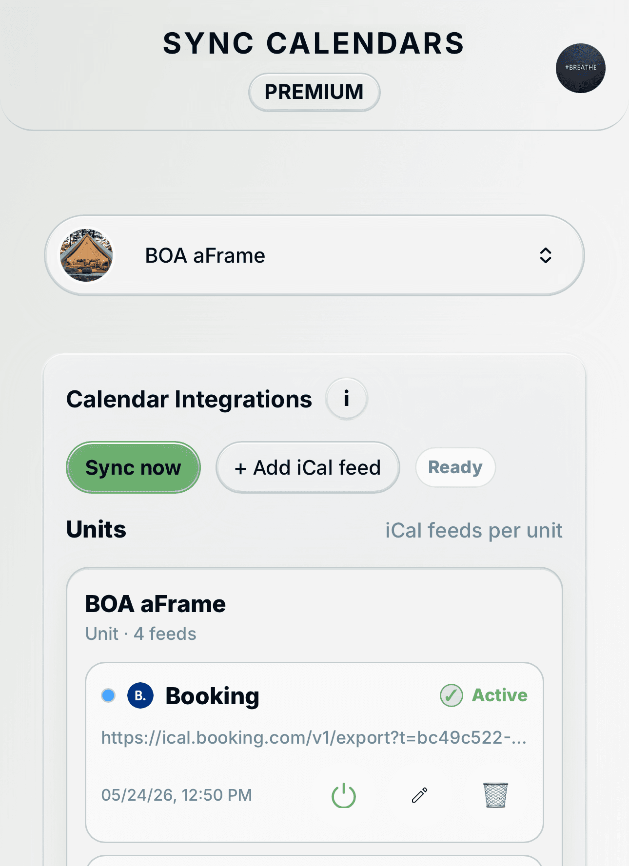 Conectare iCal in Plan4Host