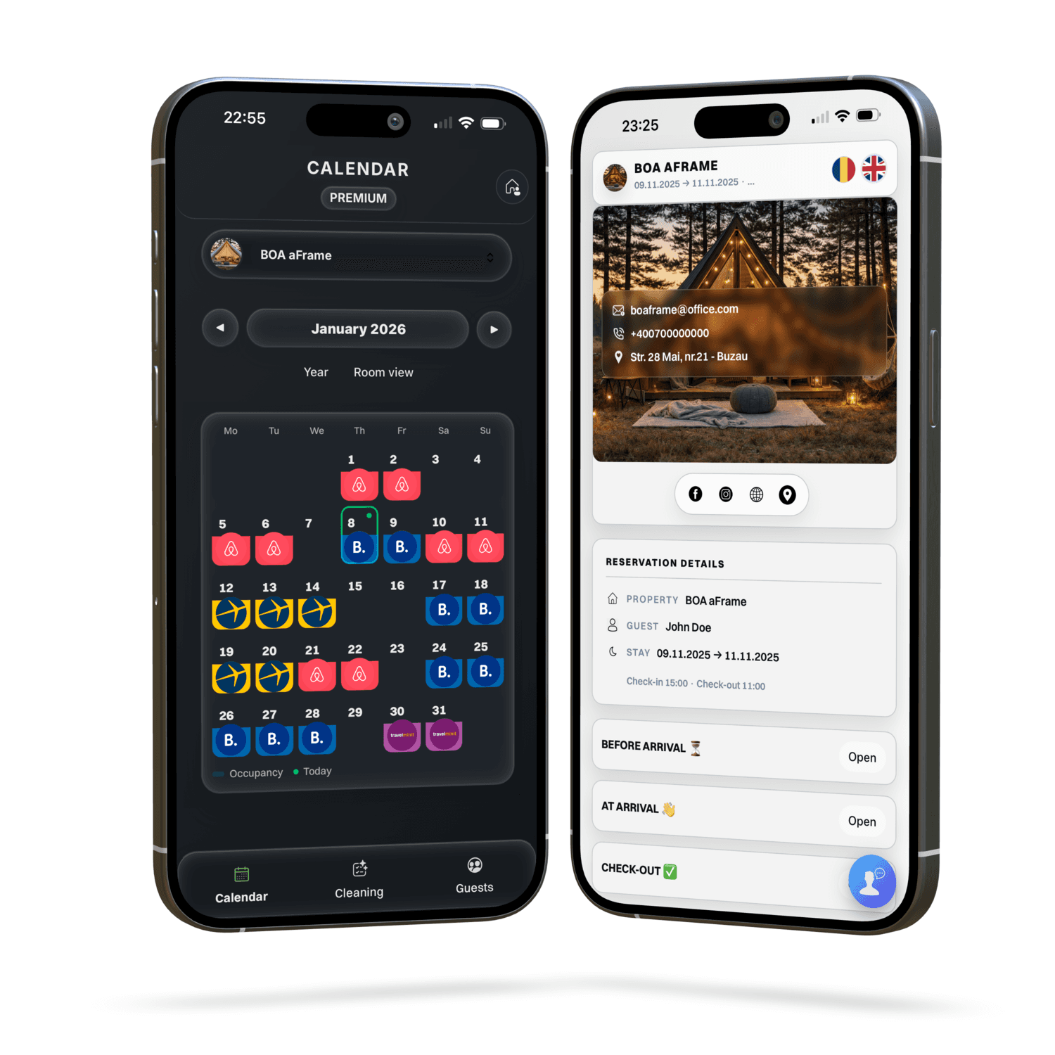Plan4Host check-in preview