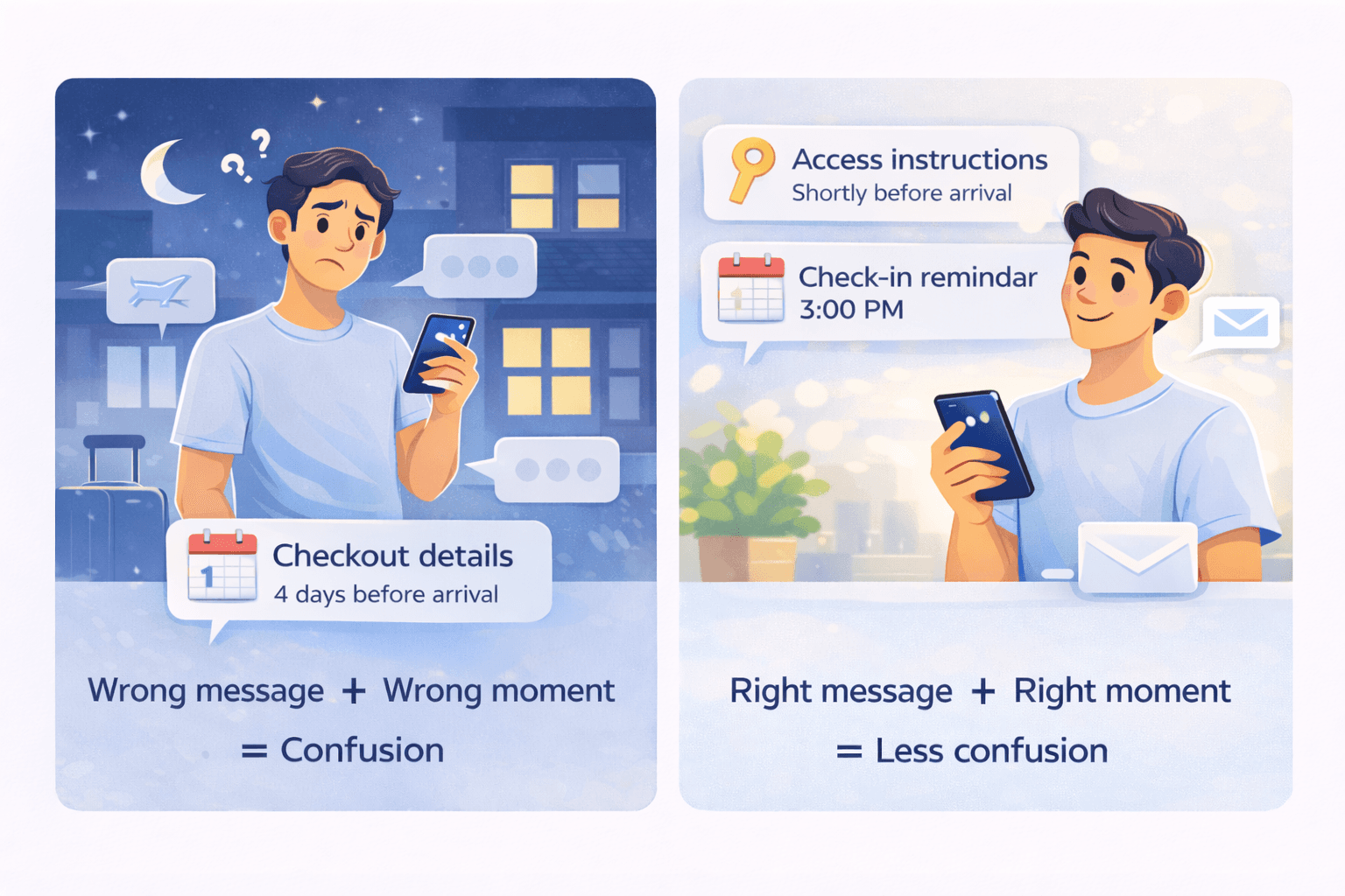 De ce timingul conteaza in mesajele pentru oaspeti